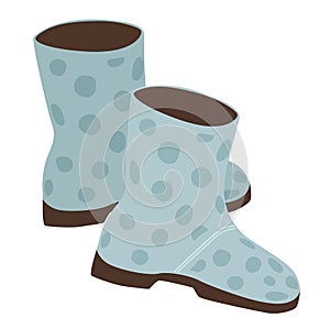 Gardening rubber boots, accessories for working in the garden