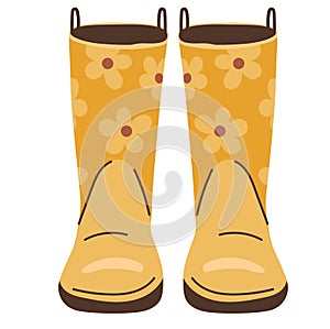 Gardening rubber boots, accessories for working in the garden