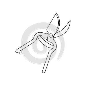 gardening scissors icon. Element of Garden for mobile concept and web apps icon. Outline, thin line icon for website design and