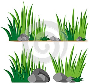 Gardening theme with seamless grass