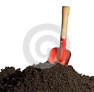 Gardening tools and peat