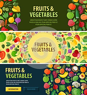 Gardening vector logo. food or fruits, vegetables
