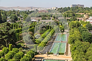 Gardens Alcazar  in Cordoba