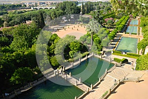 The gardens of the Alcazar in Cordoba