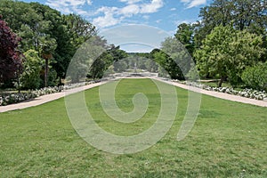 Gardens around the Royal Palace of Madrid, Spain