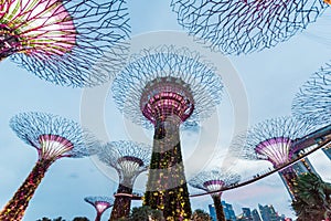 Gardens by the Bay famous place for tourist.Gardens by the Bay is a nature park spanning 101 hectares of