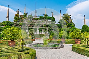 Gardens of the Borromeo Palace on Isola Bella, Italy