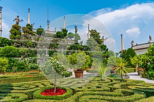 Gardens of the Borromeo Palace on Isola Bella, Italy