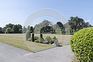 The gardens at Brodsworth Hall, Doncaster, England