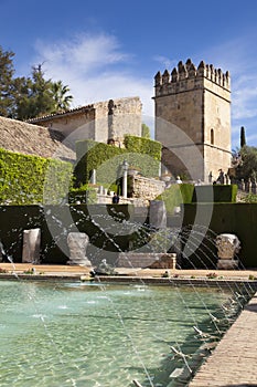 Gardens and fountains of the Alcazar de los Reyes CatÃÂ³licos photo