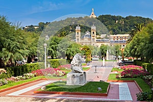 Gardens in front of the City Hall in Donostia