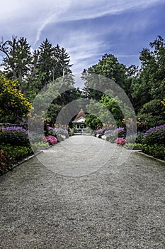 The gardens of the Hainpark in Bamberg