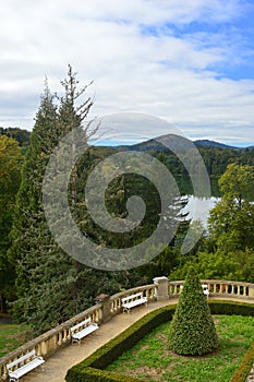 Gardens at Konopiste Castle Near Benesov Czech Republic