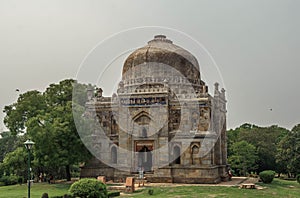 Gardens Lodi city park in Delhi with the tombs of the Pashtun dynasties Sayyid and Lodi, India