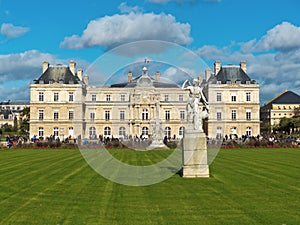 Gardens of Luxembourg Park in Paris France