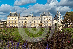 Gardens of Luxembourg Park in Paris France