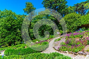 Gardens of the national palace of Pena, Sintra, Portugal