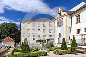 Gardens of Palacky university, Olomouc town, Moravia, Czech republic