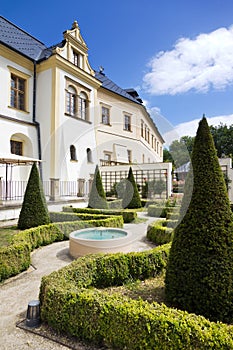 Gardens of Palacky university, Olomouc town, Moravia, Czech republic