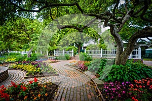 Gardens at Prescott Park, in Portsmouth, New Hampshire.