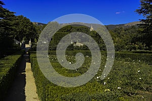 Gardens of the Prince`s Cottage. The Escorial. Madrid`s communit