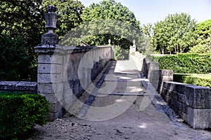 Gardens of the Prince`s Cottage. The Escorial. Madrid`s communit