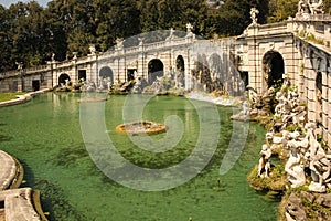 Gardens. Royal Palace of Caserta. Naples. Italy