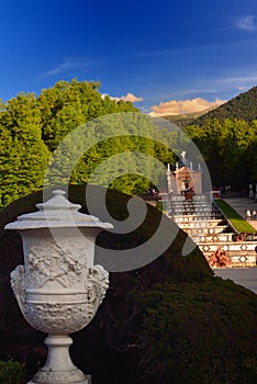 Gardens of royal site of La Granja photo