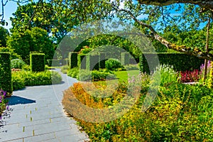 Gardens at Sofiero palace in Sweden