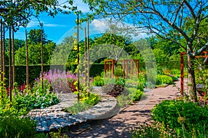 Gardens at Sofiero palace in Sweden