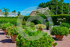Gardens at Sofiero palace in Sweden