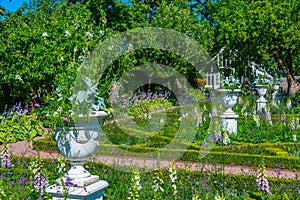 Gardens at Sofiero palace in Sweden