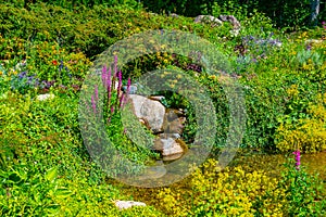 Gardens at Solliden palace in Sweden