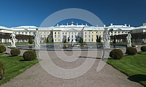 Gardens of the Summer Palace in St Petersburg