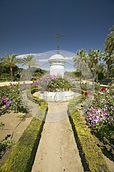 Gardens of 15th-century Franciscan Monasterio de Santa MarÃ¯Â¿Â½a de la RÃ¯Â¿Â½bida, Palos de la Frontera, a Heritage of Mankind Site in photo