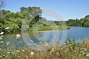 Remoulins and Gardon river in France