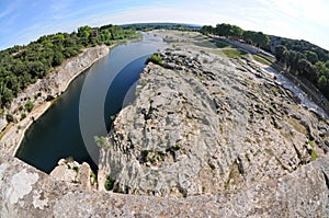 Gardon river in France