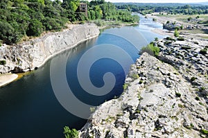 Gardon river in France