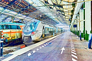 Gare de Lyon Train station in Paris photo