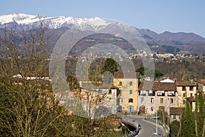 Garfagnana, Italy, viewed from Ponte di Campi. photo
