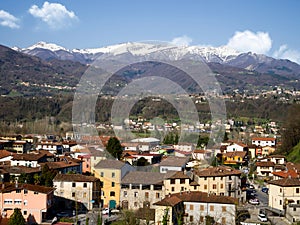 Garfagnana view. Above Gallicano, Lucca in Tuscany.