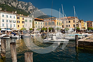 Gargnano harbor, Lake - lago - Garda, Lombardy, Italy photo