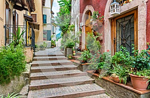 The picturesque town of Gargnano on Lake Garda. Province of Brescia, Lombardia, Italy. photo