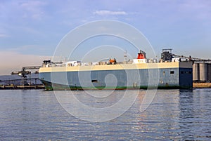 Gargo tanker on the Columbia River