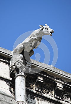 Gargoyle in the Basilica of the Sacre Coeur in Paris