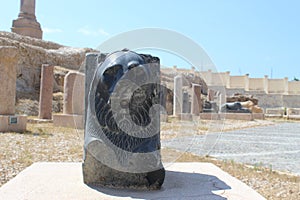 A Gargoyle of black basalt