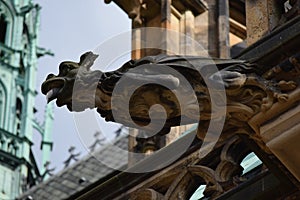 Gargoyle Closeup on St Vitus Cathedral, Prague