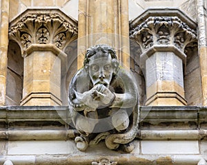 Gargoyle on the Exterior of York Minster in York, UK