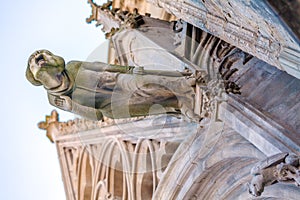 Gargoyle of Gothic Church in Carcassone