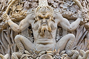 Gargoyle in the Pena Castle, Sintra, Portugal